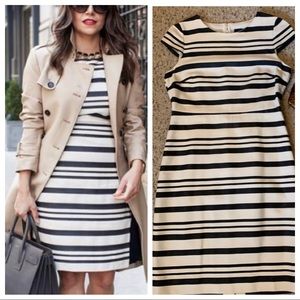 J. Crew | Double Stripe Cap Sleeve Dress